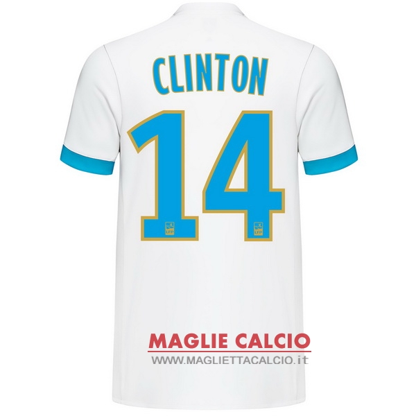 nuova maglietta marseille 2017-2018 clinton 14 prima